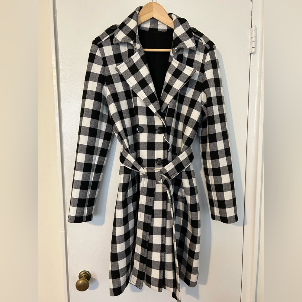 iBlues / Max Mara Check Coat (New w/ Tags)
